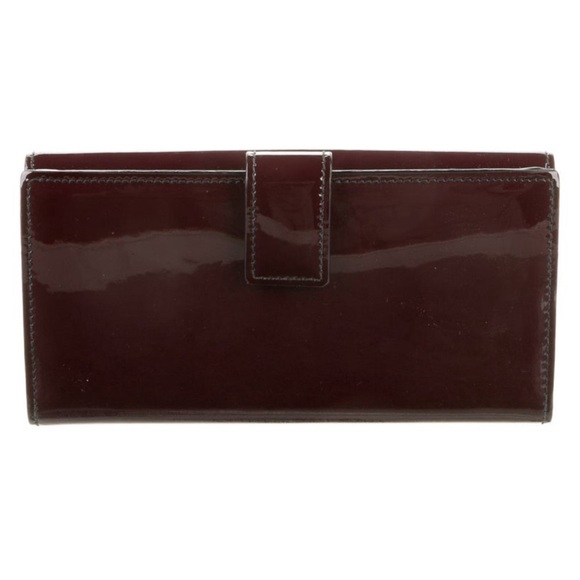 NWT Luxury RARE Chic Authentic Alexander McQueen Patent Leather Skull Wallet - Picture 3 of 17